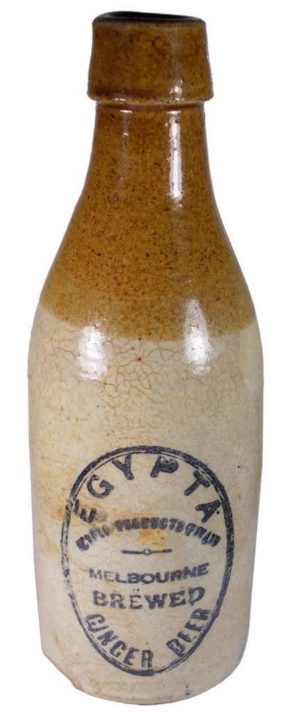 Egypta Products Bendigo Pottery Ginger Beer Bottle
