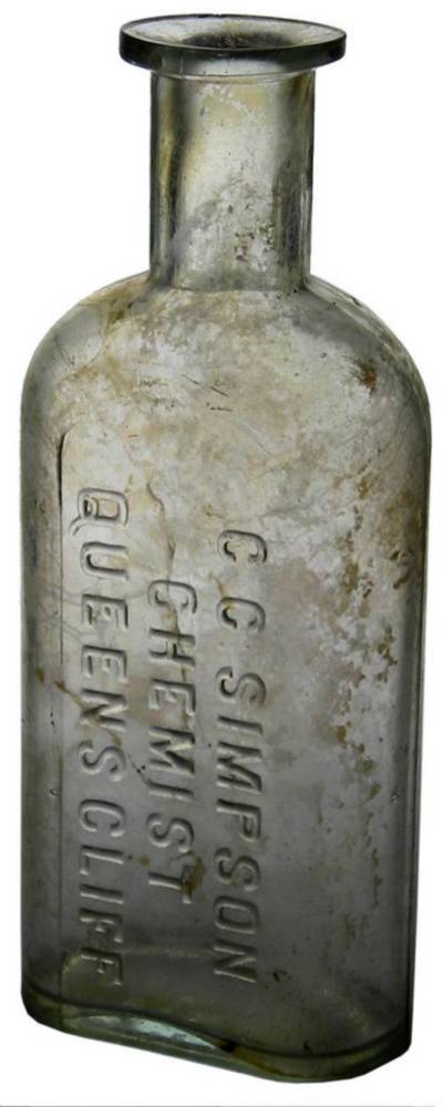 Simpson Chemist Queenscliff Old Prescription Bottle