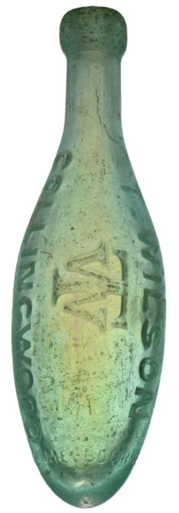 Wilson Collingwood Torpedo Soda Bottle