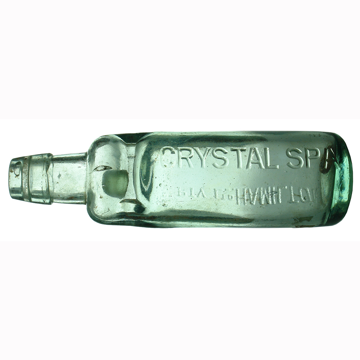 Codd. Crystal Spa Co., Hamilton. Kilner Bros Made. All Way Pour. 10 oz. (Victoria)