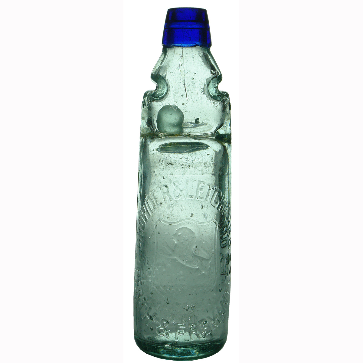 Codd. Reliance Patent. Crowder & Letchford Perth & Fremantle. Rampant Lion. Blue Lip. (Western Australia)