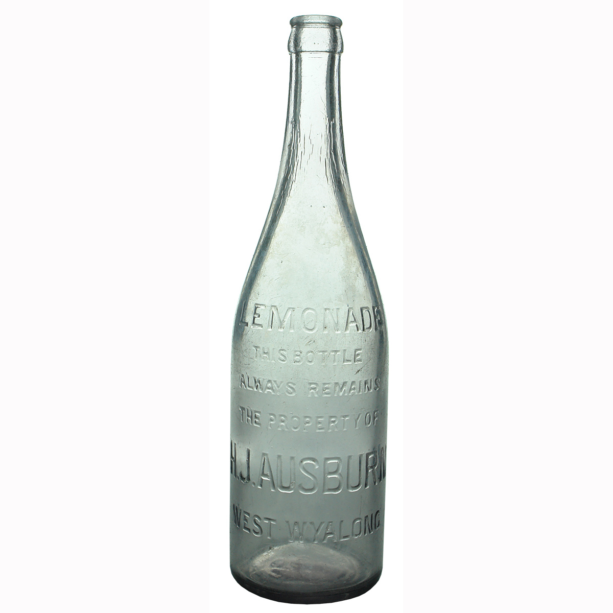 Crown Seal. H. J. Ausburn, West Wyalong. Lemonade. 26 oz. Amethyst. (New South Wales)