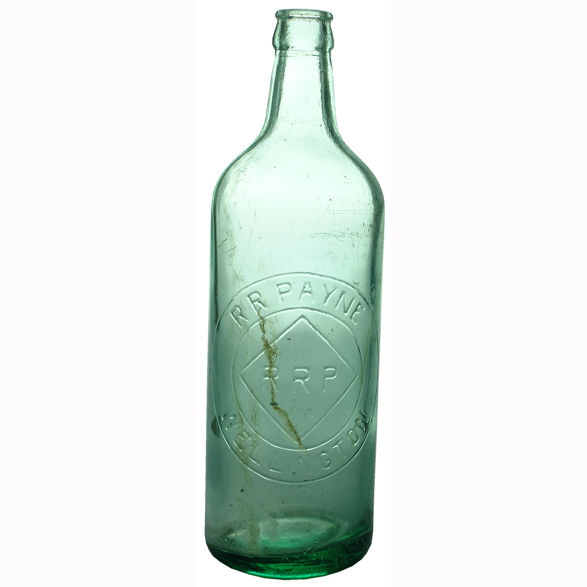 Crown Seal. R. R. Payne, Wellington. Aqua. 24 oz. (New South Wales)