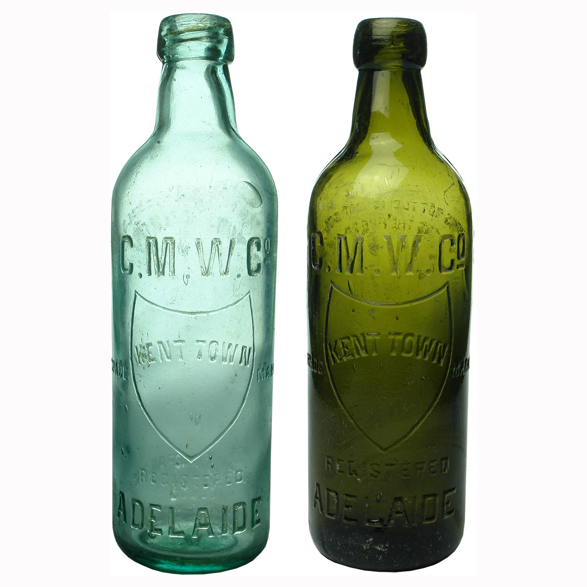 2 CMW Co. Co-operative Mineral Water Co. Kent Town. Adelaide Internal Threads. (South Australia)