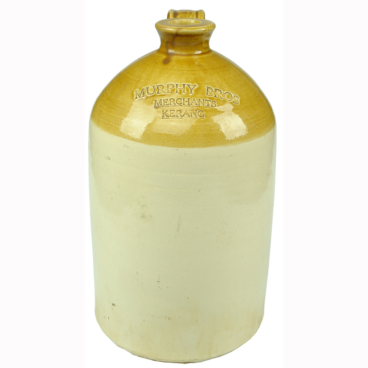 Demijohn. Murphy Bros, Merchants, Kerang. 1 Gallon. (Victoria)