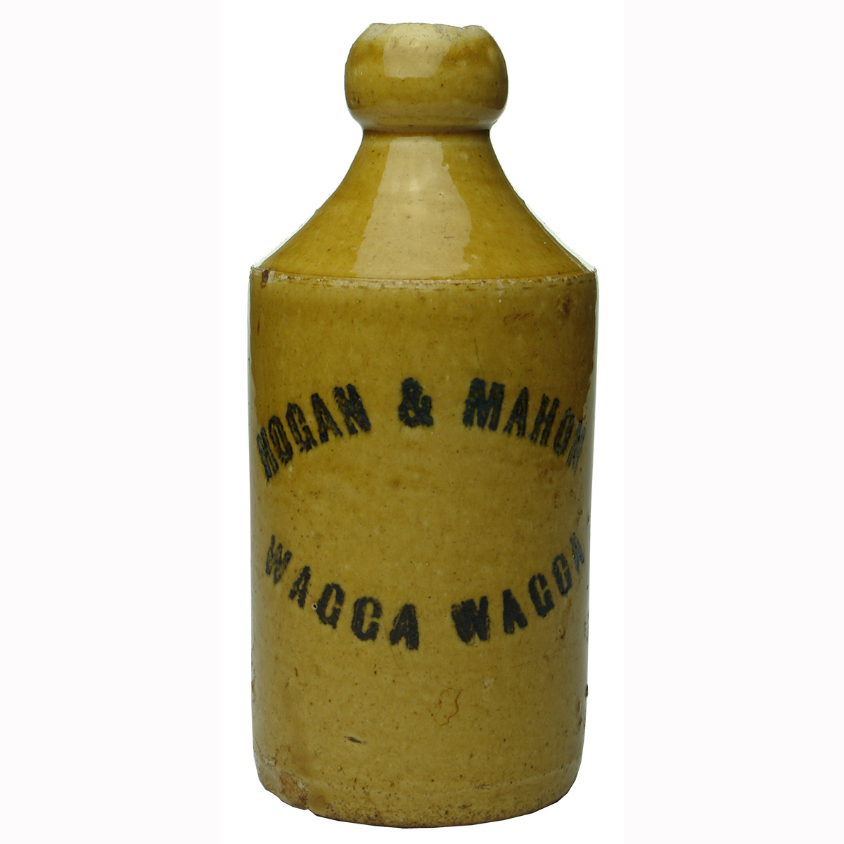 Ginger Beer. Hogan & Mahon, Wagga Wagga. All Tan Dump shape. (New South Wales)